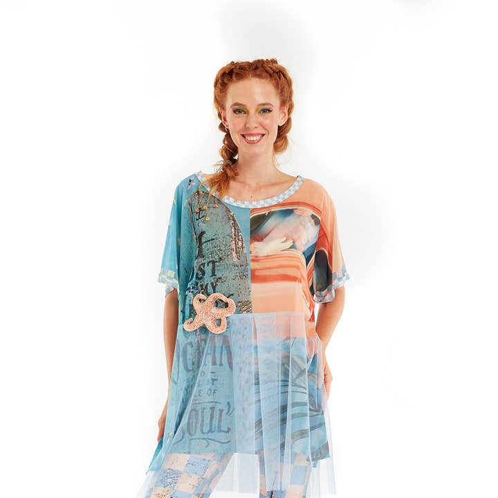 Blusa larga - Vitamin Sea Inn para venta al por mayor de IPNG Design