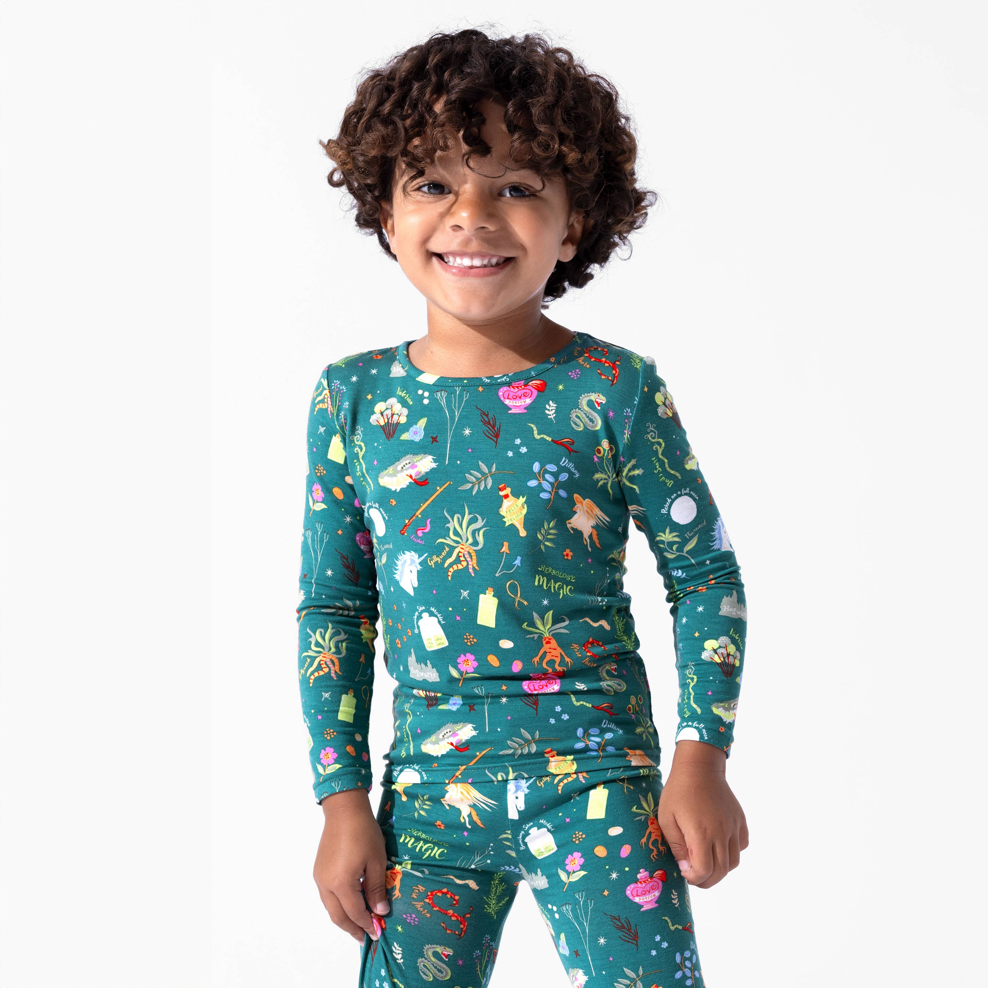 Bellabu Bear - Wholesale Sleepwear Set - Kids - Harry Potter Mandrakes & Herbs Bamboo Kids Pajamas1