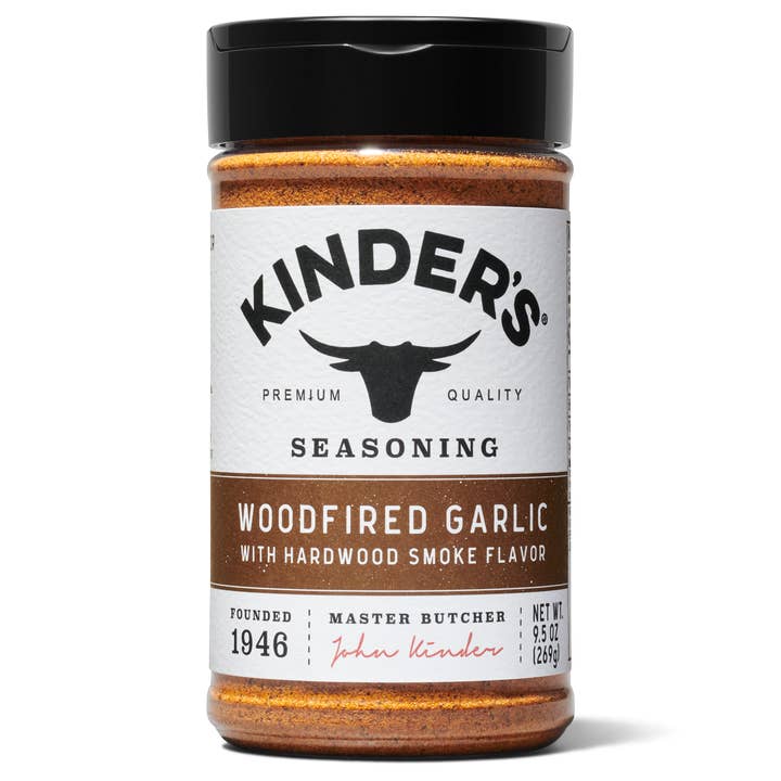 Woodfired Garlic Seasoning for wholesale by Kinder's Sauces & Seasonings