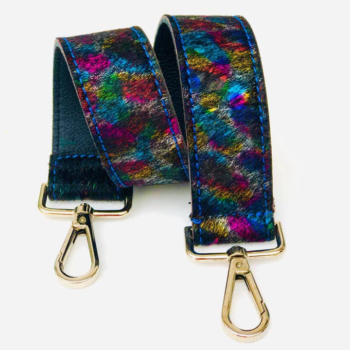 Metallic Colour Splash Hobo Shoulder Pony Skin Strap for wholesale by Hydestyle London