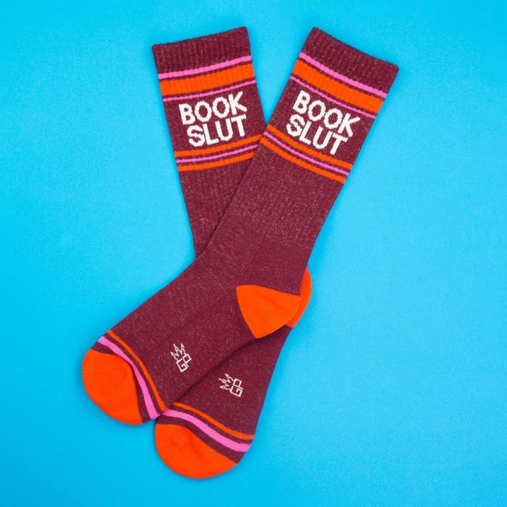 Gumball Poodle - Wholesale Socks - Unisex - Book Slut Gym Crew Socks