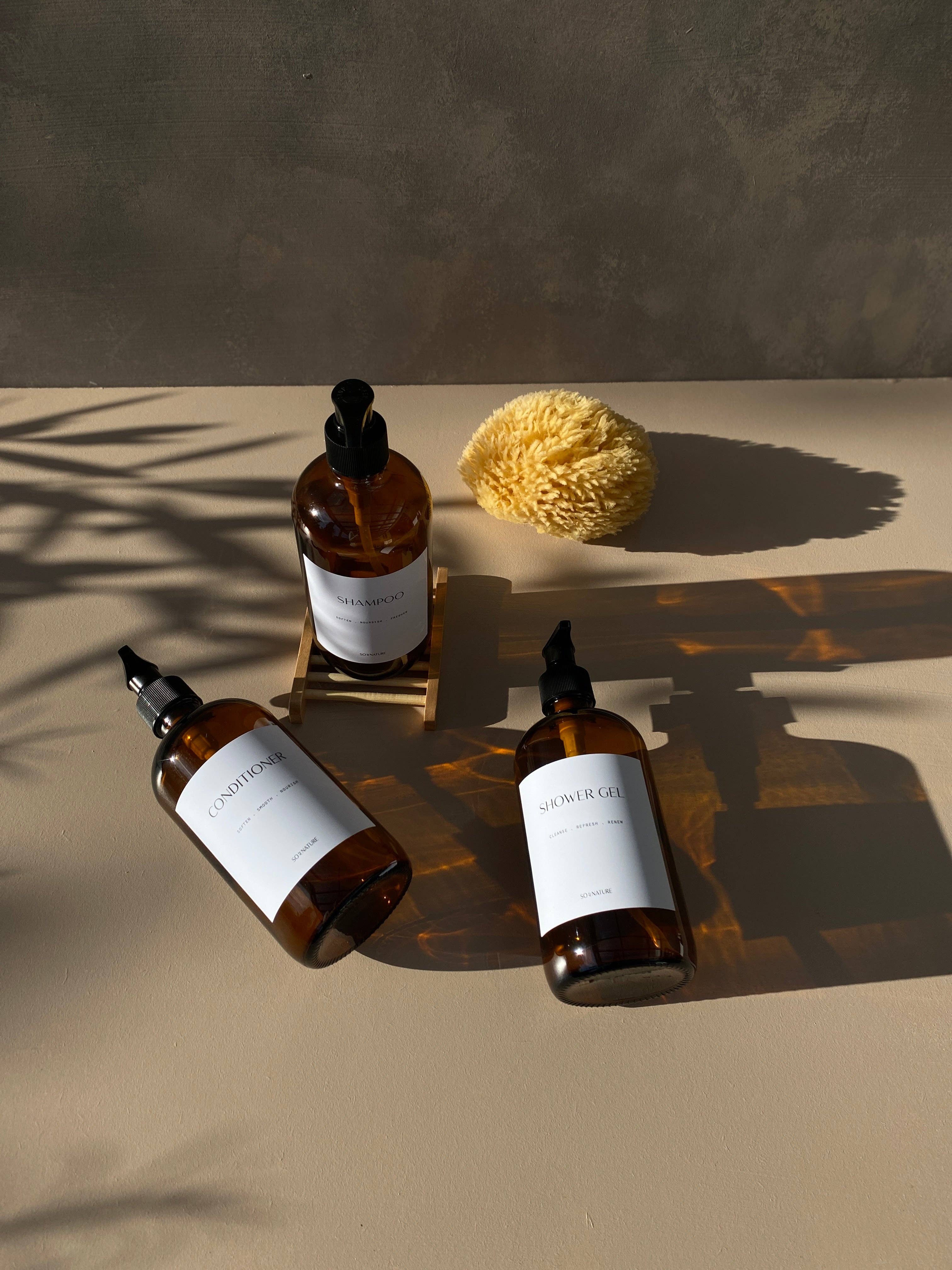 So At Nature – wholesale Soap dispenser – Amber Glass Soap Dispenser For Bathroom3