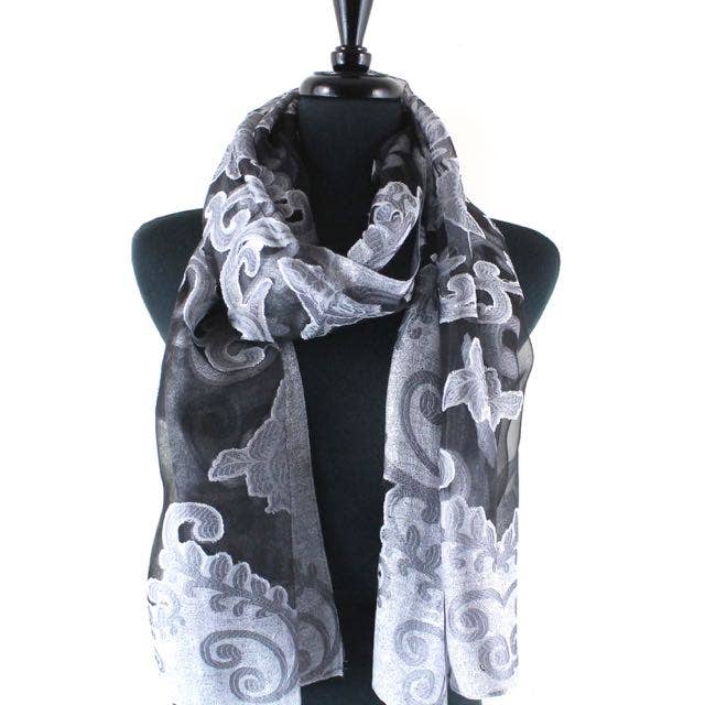 Pretty Persuasions – Großhandel Schal – Damen – JC19020 Durchsichtiger Schal/Schal „Shanghai Night Night“15