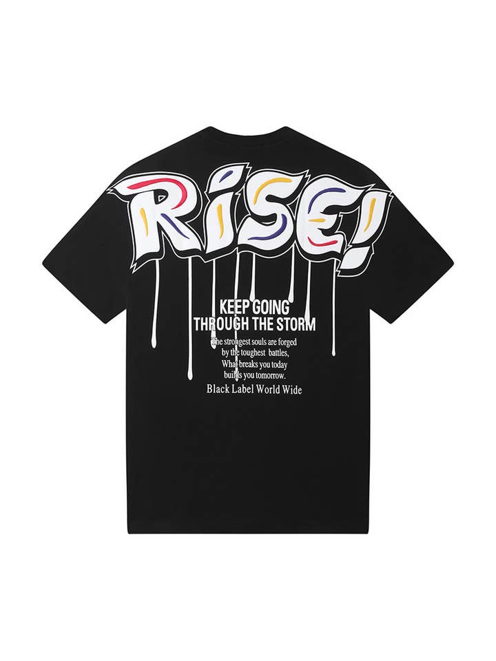 Maglietta Uomo Black Label "KEEP GOING" per la vendita all'ingrosso da parte di Black Label x Raw