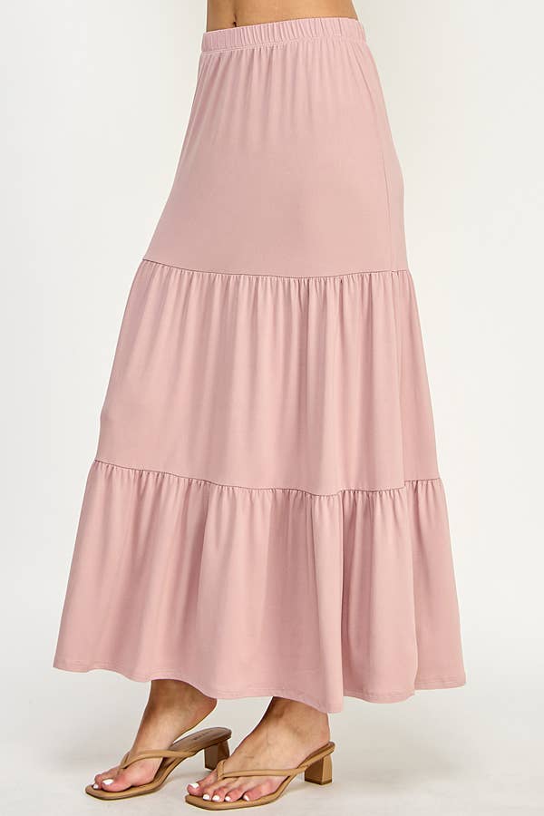 Heart & Hips - Wholesale Skirt - Women's - BJ50389 - TIERED MIDAXI SKIRT16