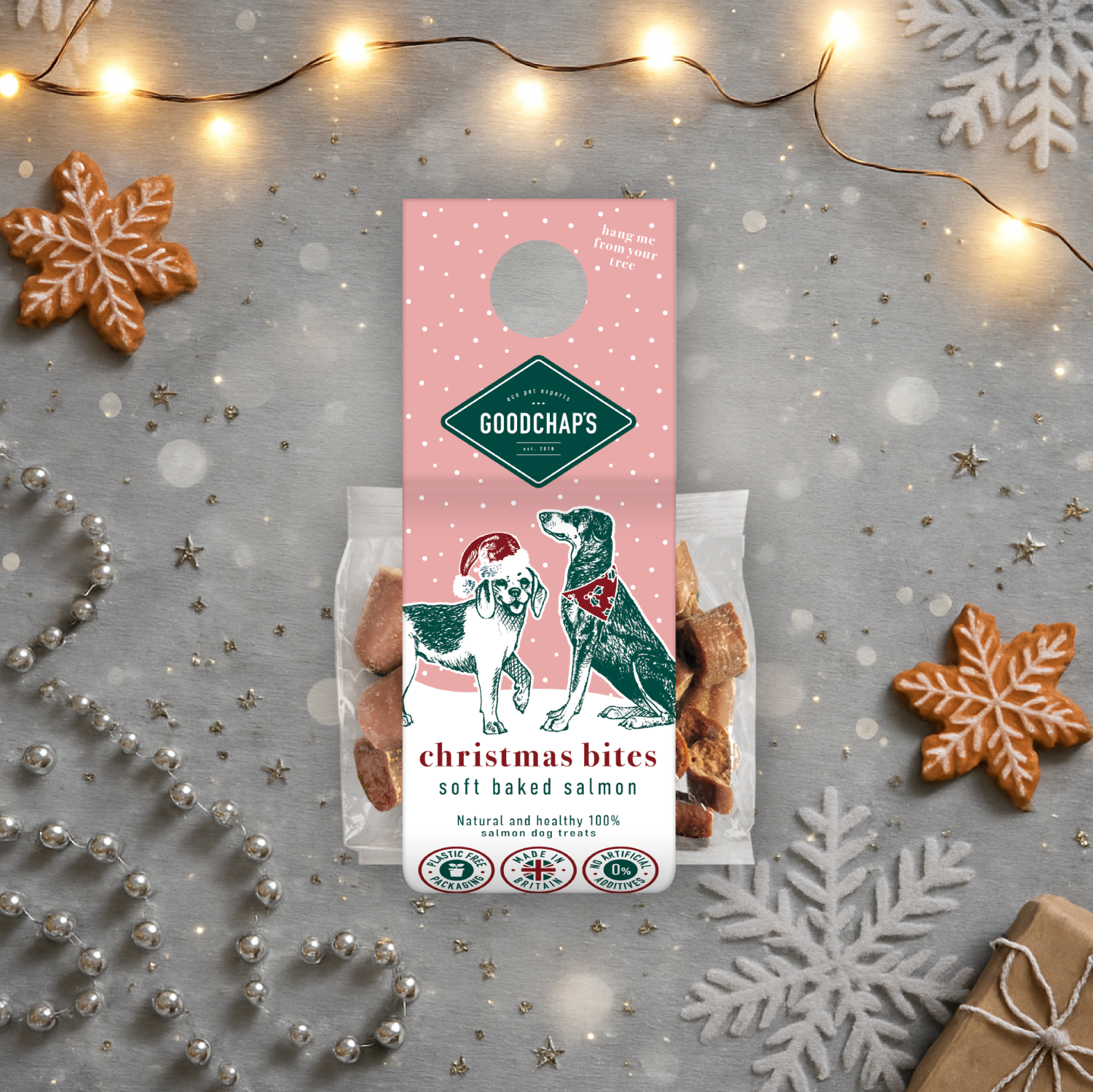 Goodchap's - Wholesale Pet Treats - Dog - Christmas Bites Tree Pack | Salmon 2