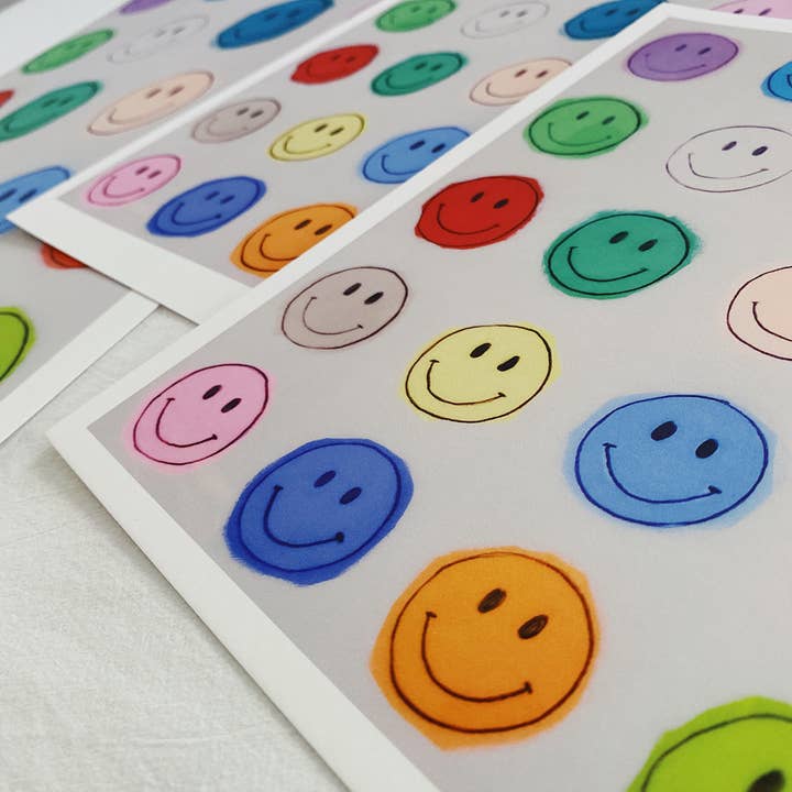 ALEX'S - Wholesale Art Print - Rainbow Smiley Face Print5
