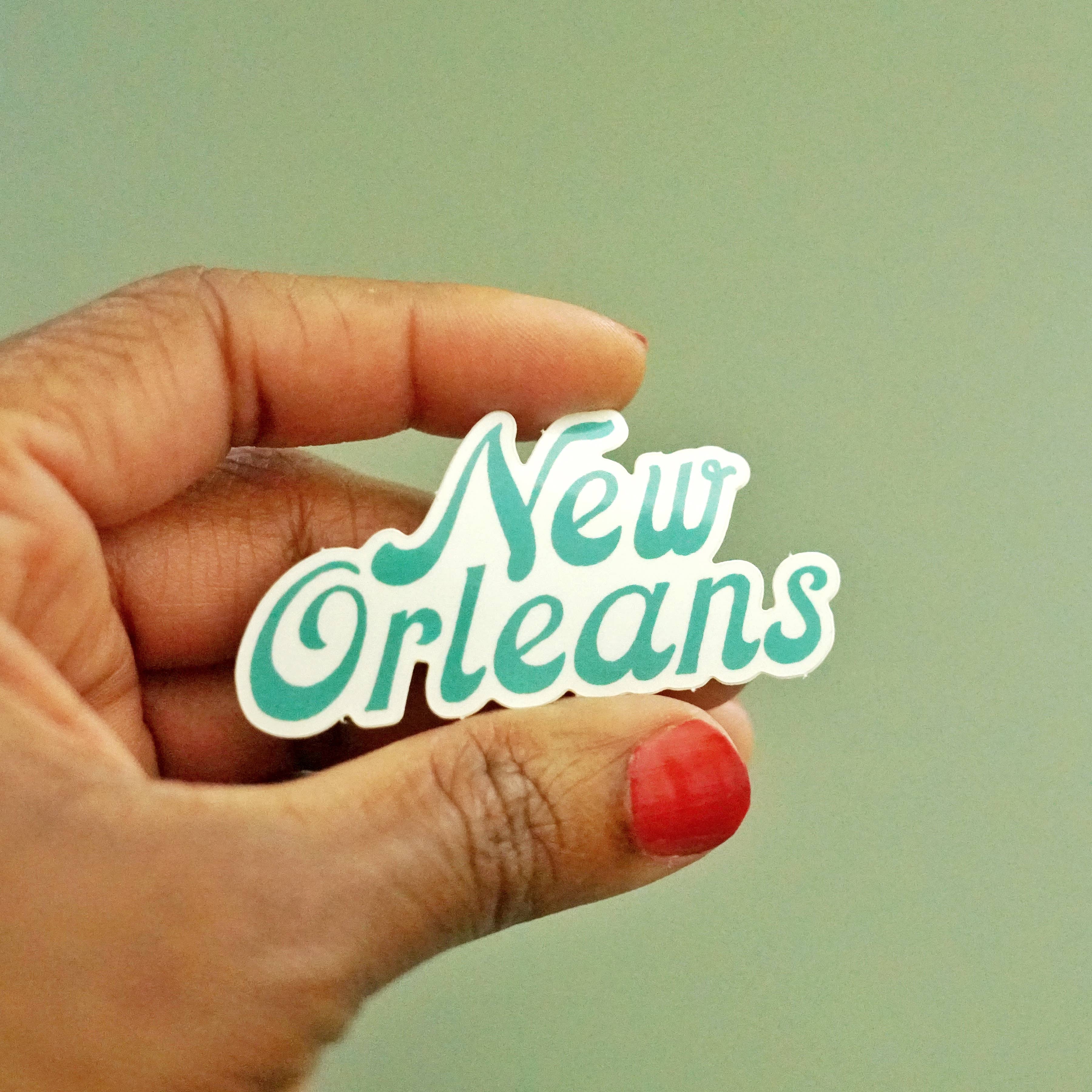 Statement Goods - Wholesale Sticker - Retro New Orleans Typography Vinyl Sticker1