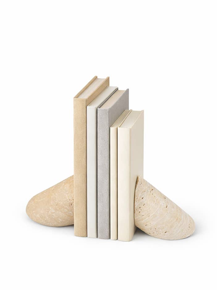 Fermalibri in Travertino Mono per la vendita all'ingrosso da parte di Bursera