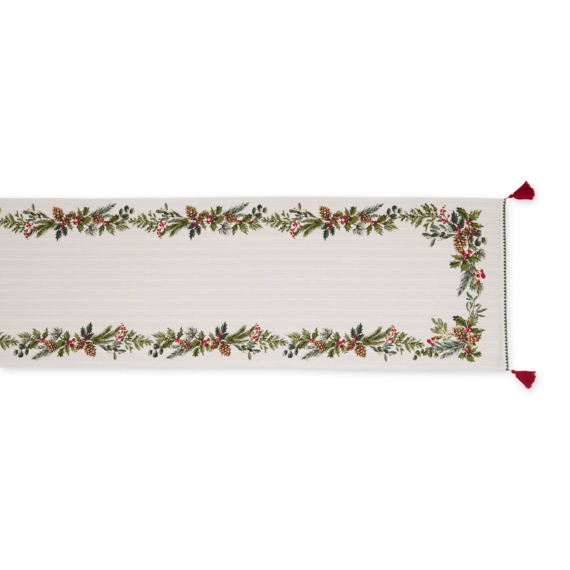 Design Imports - Wholesale Table Runner - Boughs Of Holly Embellished Table Runner2