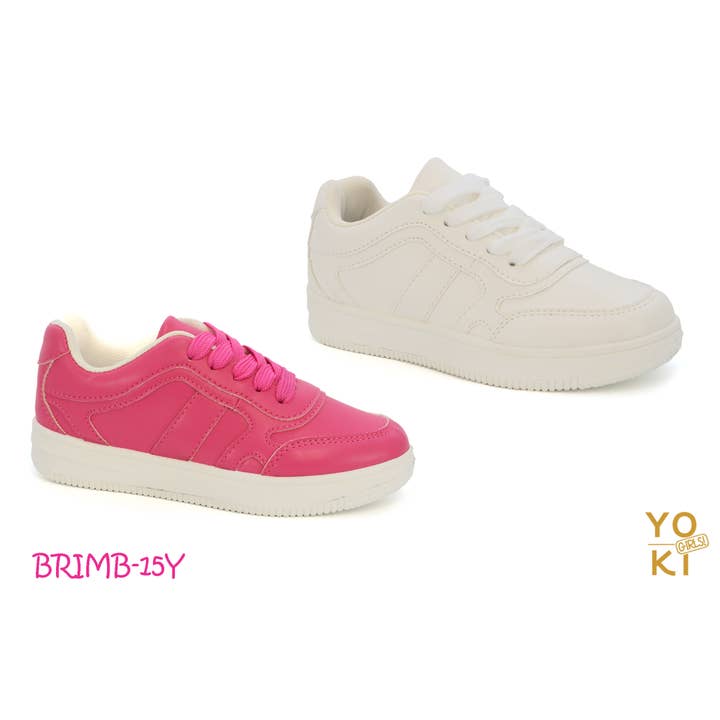 YOKI Girls Mini Go Everywhere Lace Up Sneakers for wholesale by Yoki Girls