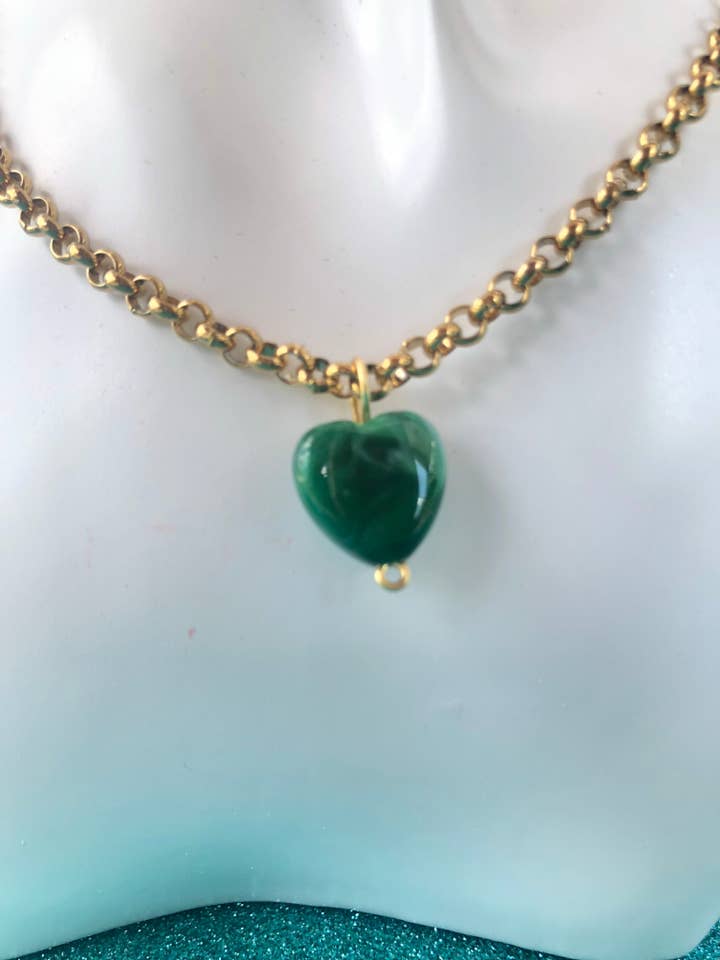 Set groen hart voor wholesale door Kimbara Butik