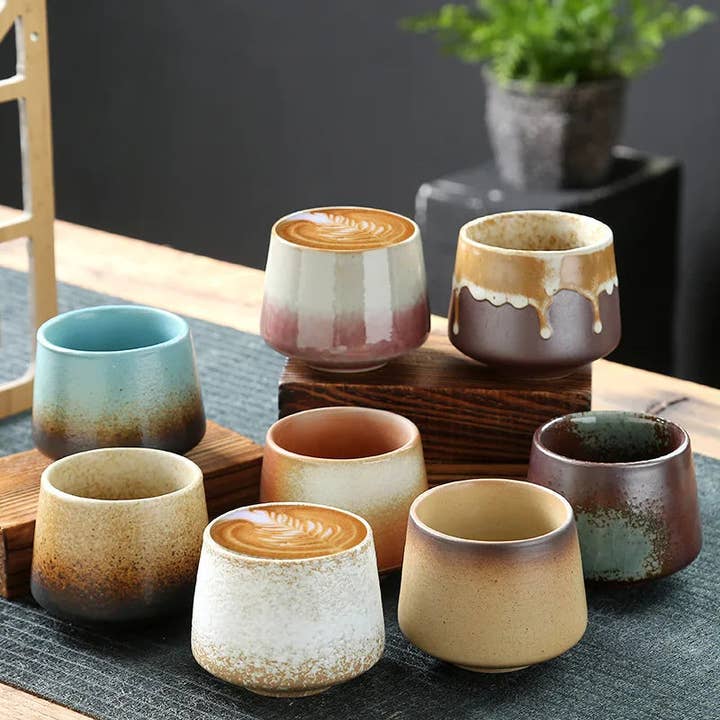 BlakOutlet - Venta al por mayor Taza - Vaso vintage de cerámica gruesa