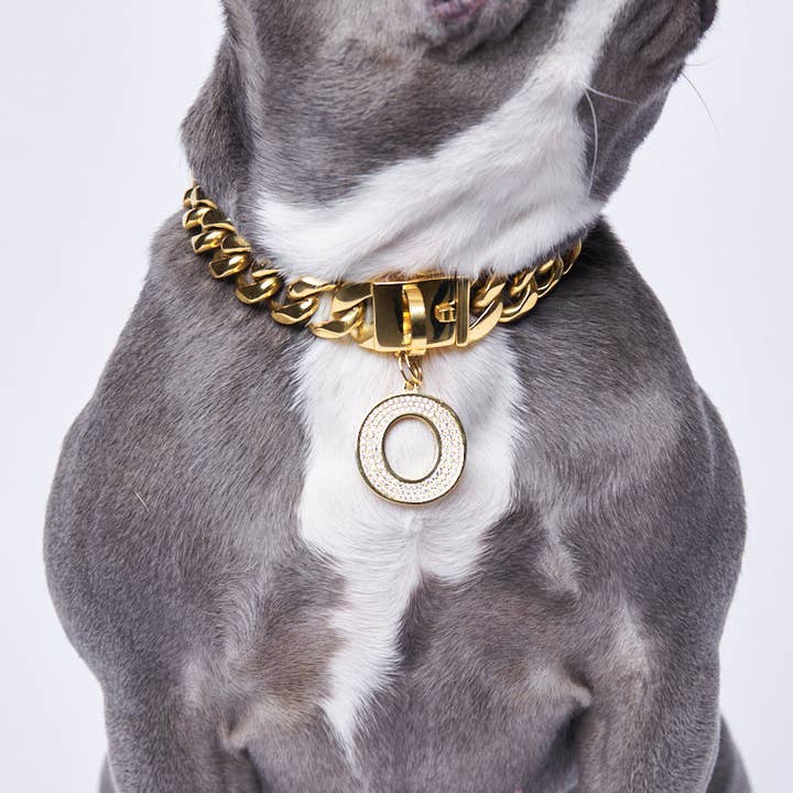 Initial Letter Jewelry Tag - O for wholesale by Spark Paws