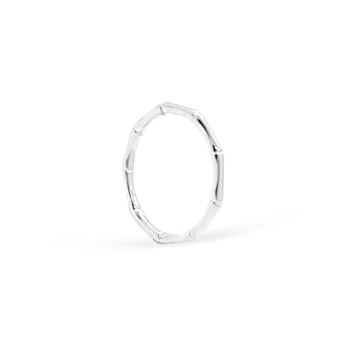 MAI DESIREE – wholesale Band/stacked ring – HALLIE DAINTY SILVER BAMBOO RING BAND0
