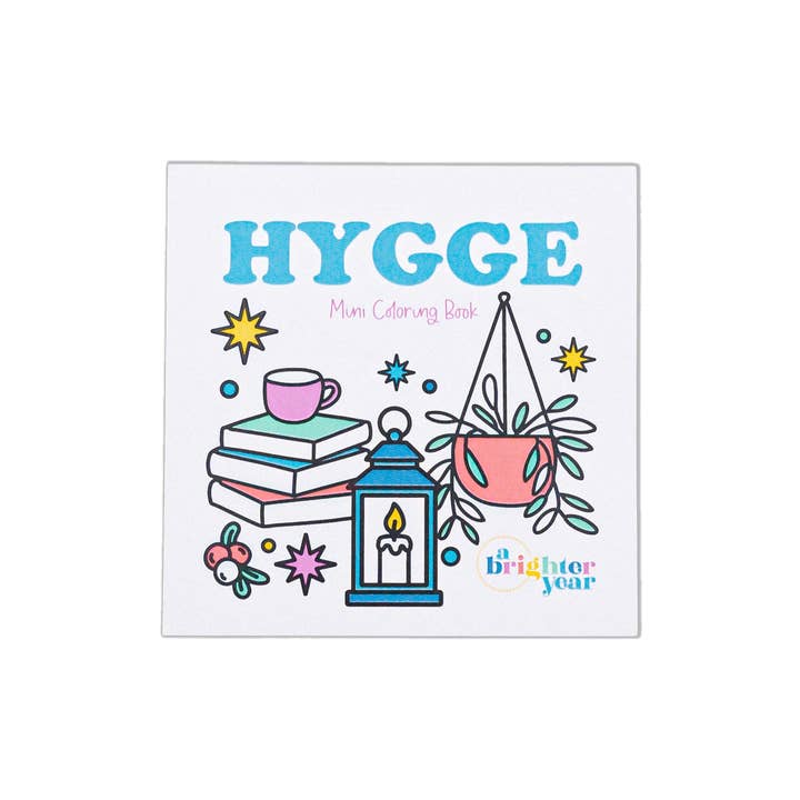 Hygge Mini Coloring Book for wholesale by A Brighter Year