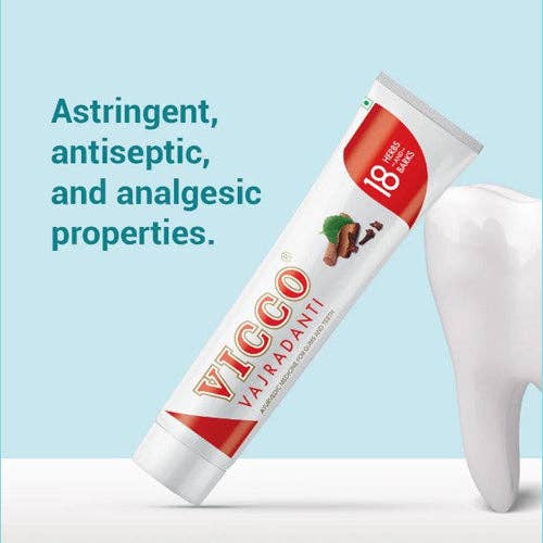 Natures Basket - Wholesale Toothpaste - Vicco Vajradanti Toothpaste- 200g (Pack of 3)