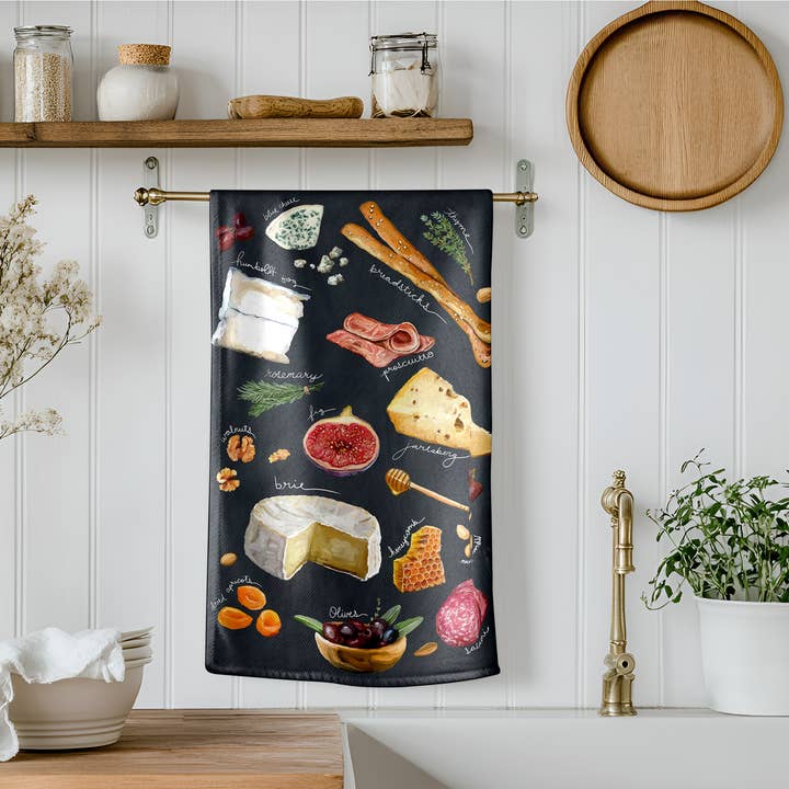 Cathy Walters Art - Wholesale Tea Towel - Charcuterie Tea Towel2