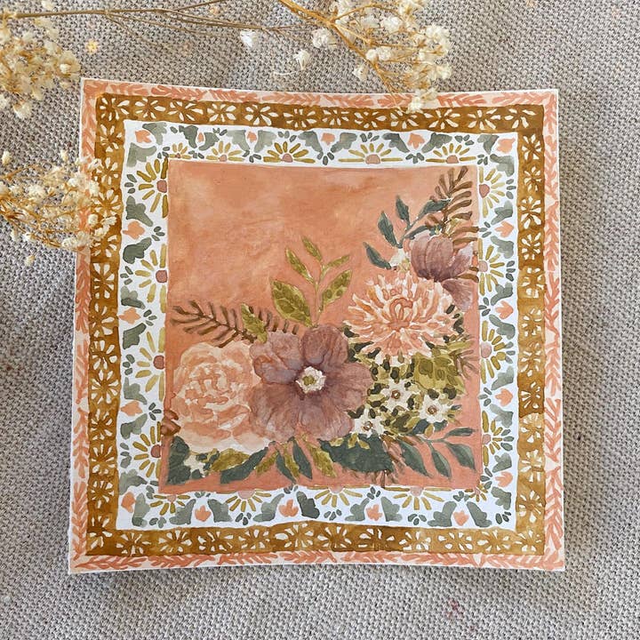 Lindsey Wells Art - Wholesale Art Print - Boho Florals Print