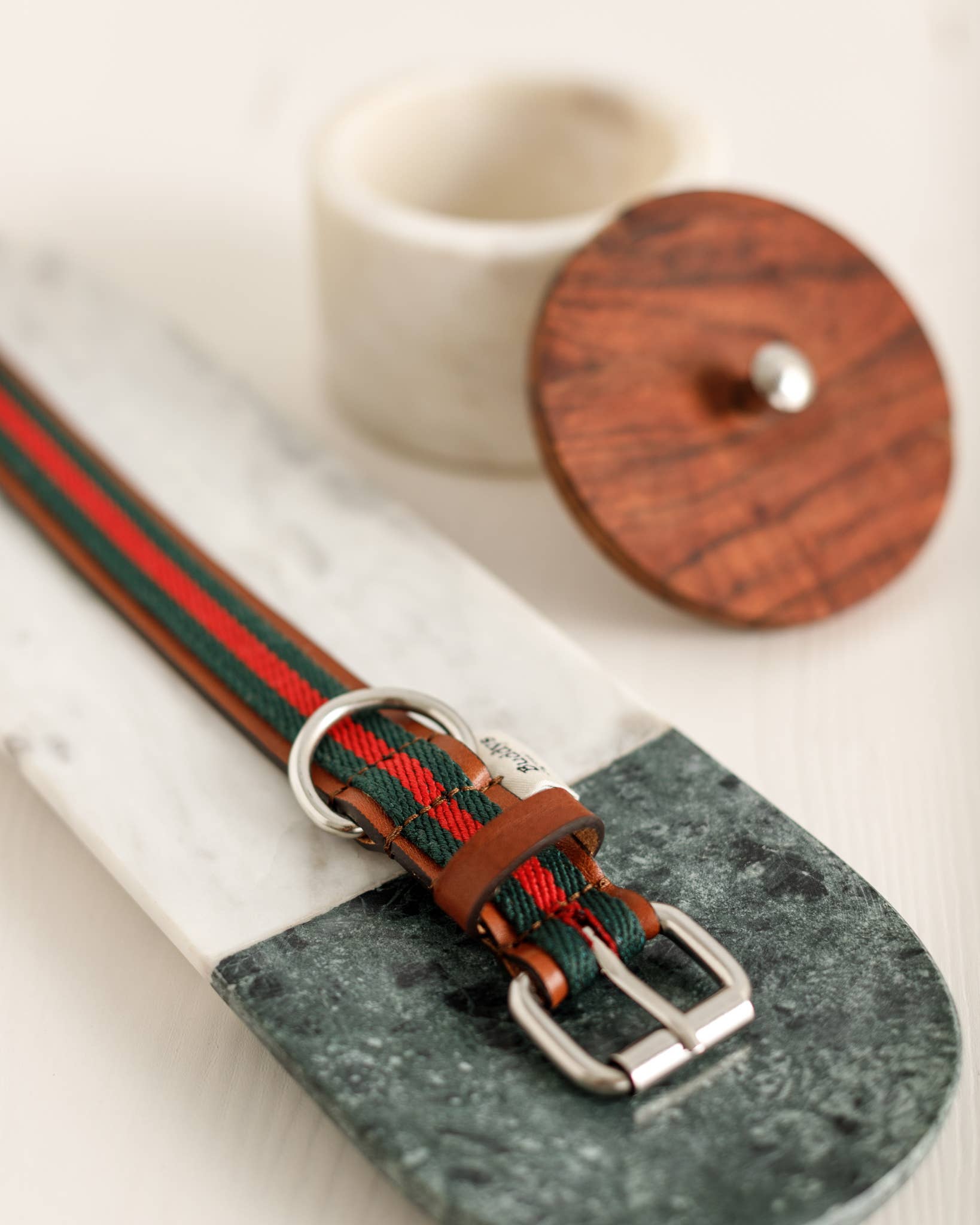 Buddys dogwear - Vente Collier – chien - Collier pour chien style baseball vert2