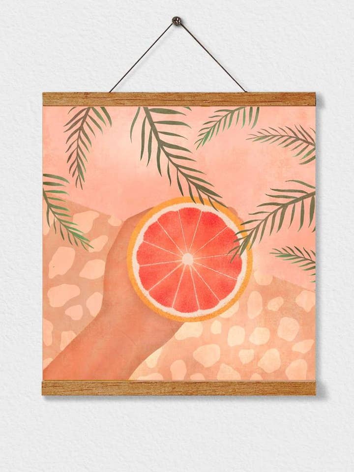 Grapefruit Art Print for wholesale by Illustrations Its Funny Howww Inc