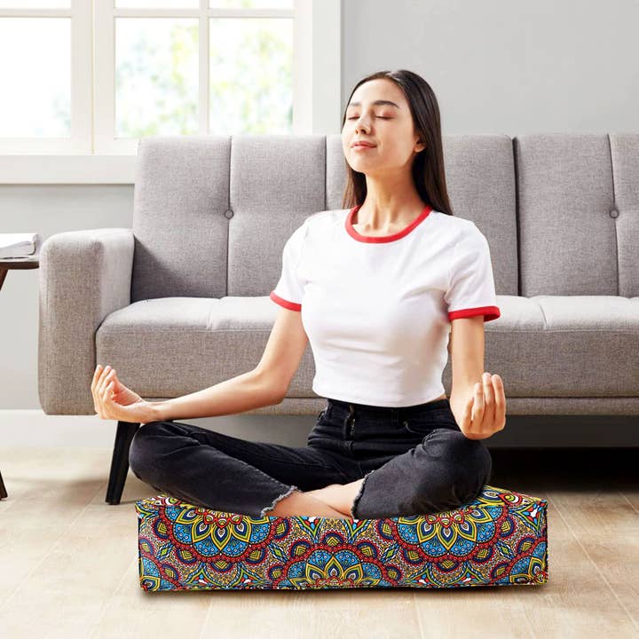 COZY HOMES COLLECTION - Wholesale Floor Pillow - Yoga Floor Pillow Cushion for Fireplace Living Room Sitting