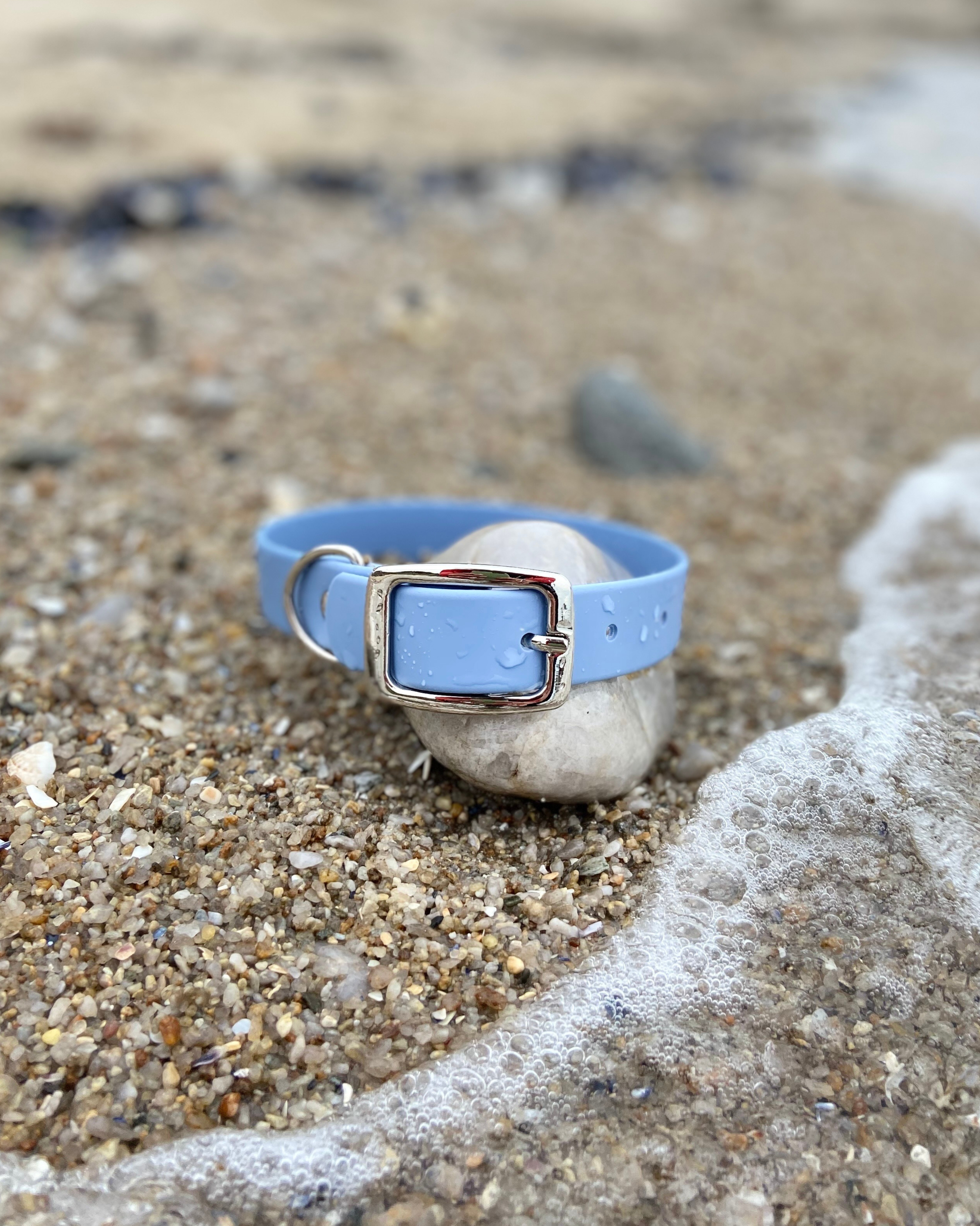 Ploouf Dogs - Wholesale Pet Collar - Dog - Glacier blue “soft touch” dog collar2