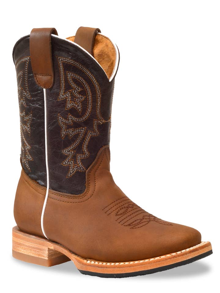 3103 COFFEE KIDS WIDE SQUARE BOOT for wholesale on Faire4