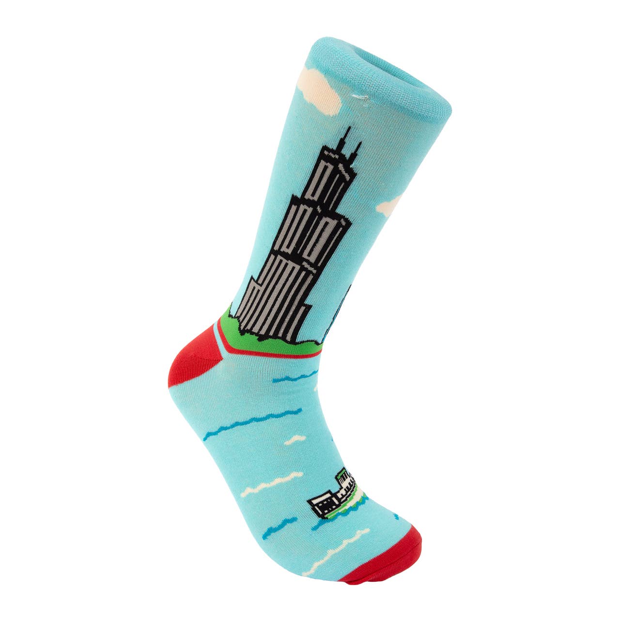 Transit Tees - Wholesale Socks - Unisex - Chicago Skyline Dress Socks2