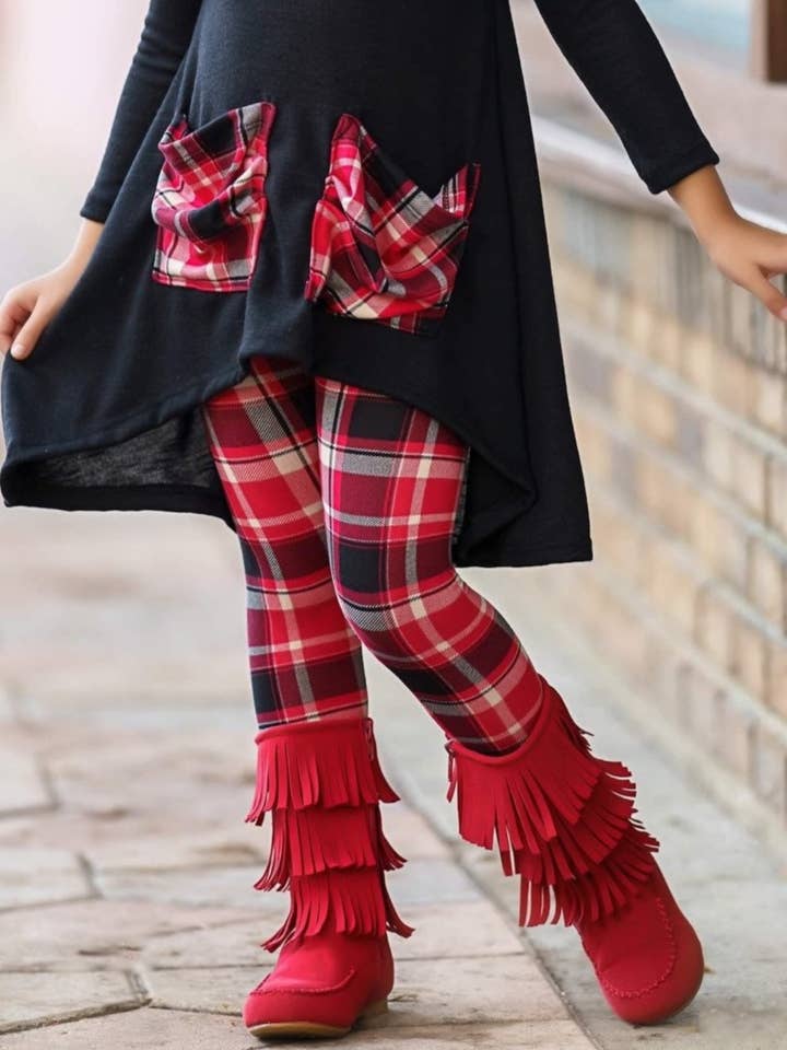 Red Suede Tiered Fringe Boots By Liv and Mia for wholesale on Faire1