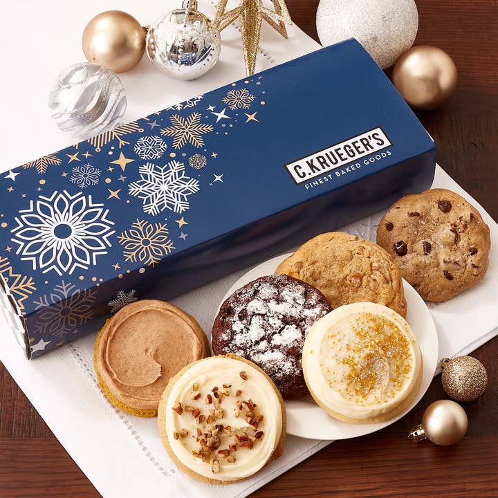 C.Krueger's - Wholesale Cookie - Winter Snowflake Half Dozen Sampler - Assorted Cookies
