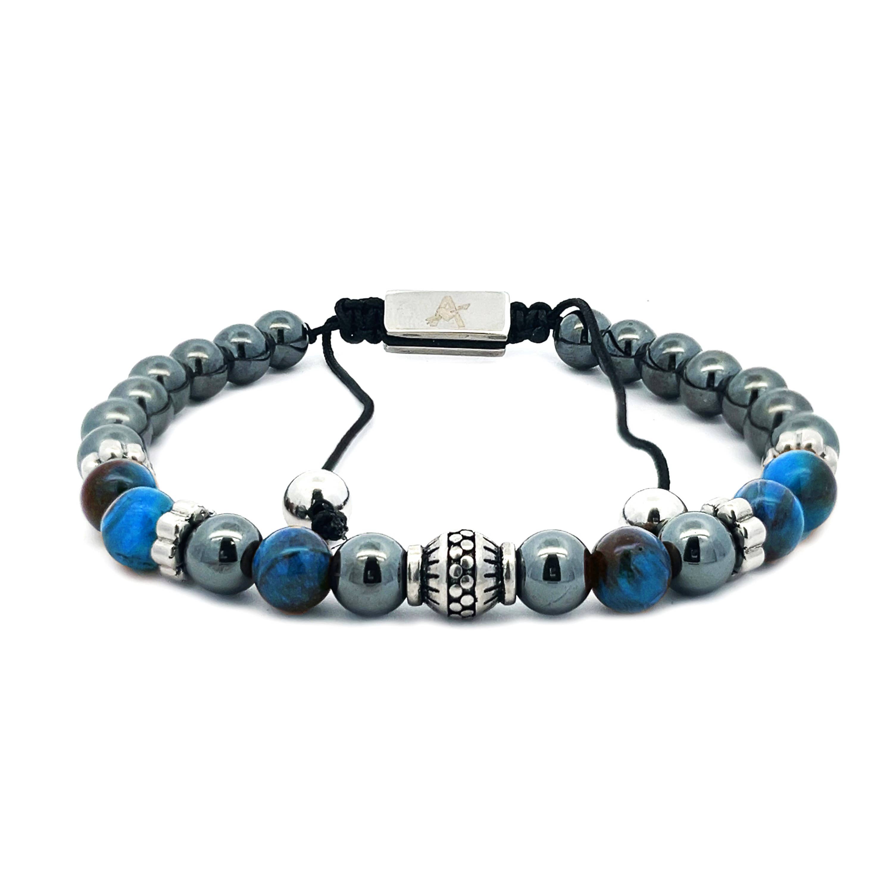 AMORINO SRL - Venta al por mayor Pulsera de cuentas - Pulsera de piedra para hombre - KM231024E1401