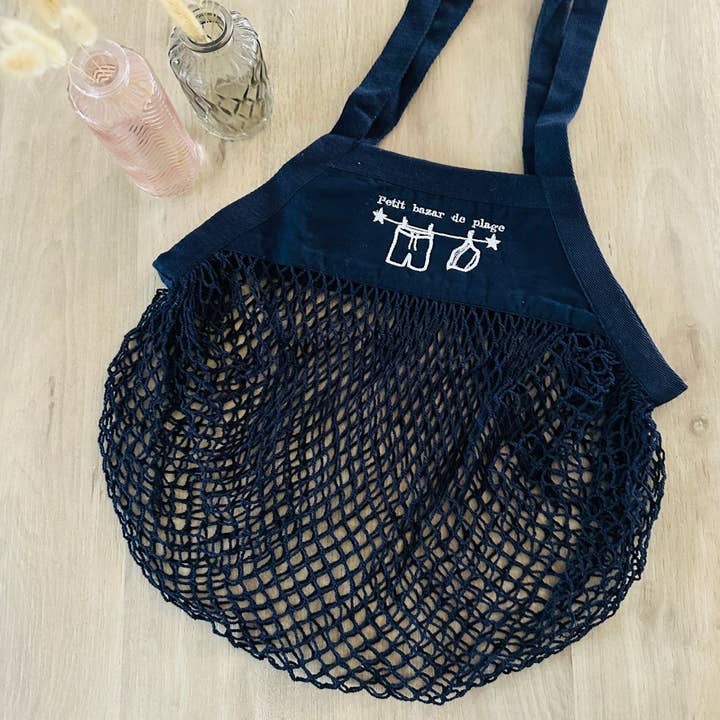 Sac filet, petit bazar de plage 2 pour la vente par L'atelier d'Emilie