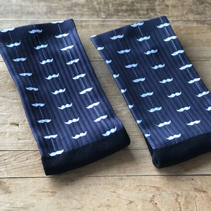 Mustache Crew Socks (Set of 2) for wholesale by Simply Me • Gentlemen Est. 2017 LLC