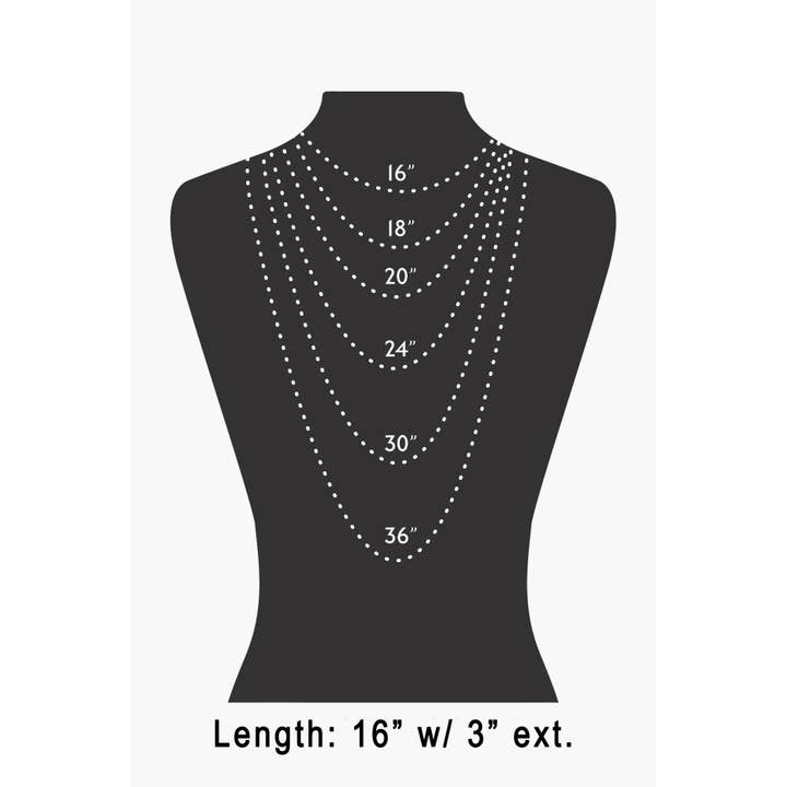 The Looks by Fame Accessories - Wholesale Pendant/Charm Necklace - Oval Chain Link Necklace