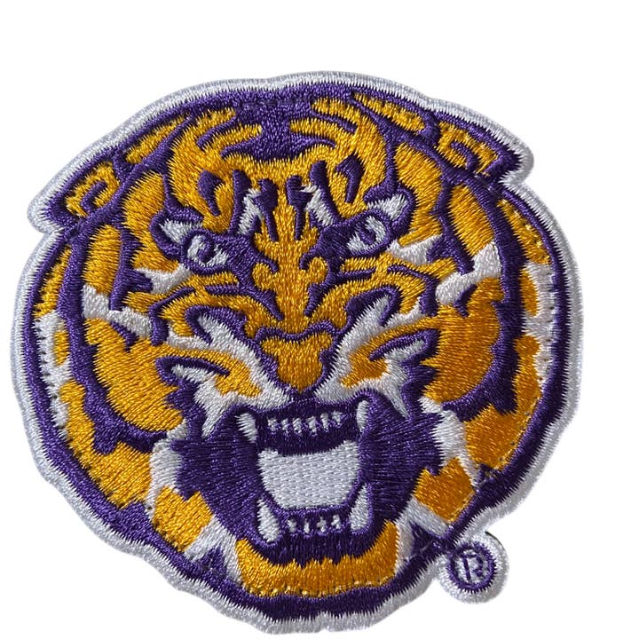 LSU Tiger 2,875” Rund Krokmärke (Inte ett påstrykbart märke) för wholesale av HEDi