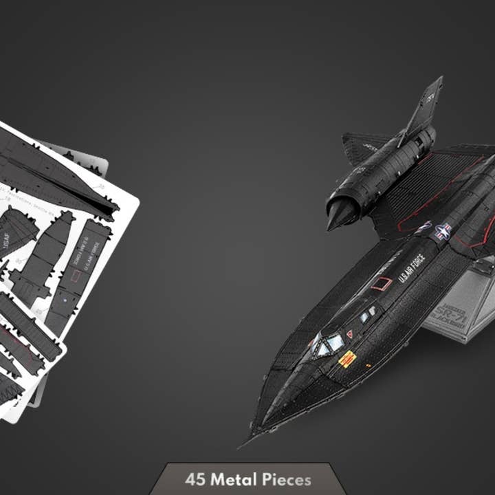 Metal Earth - Wholesale DIY Craft Kit - Lockheed® SR-71® Blackbird® Metal Earth Model Kit1