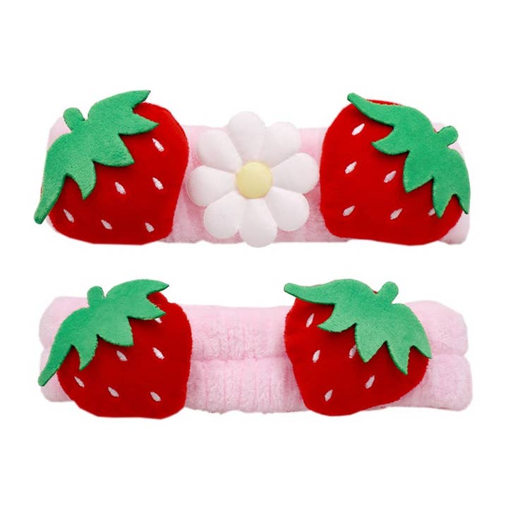 PINEAPPLE Beauty - Wholesale Spa Headband - Celavi SS45551 Strawberry Shortcake Spa Hair Band - 12