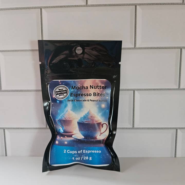 Mocha Nutter 1 oz espresso bites 2 cup pack for wholesale by RTown Snacks