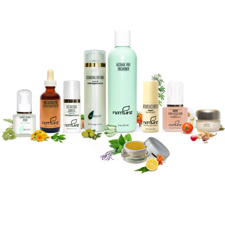 Anti-Wrinkle & Menopausal Skin Change Facial Set for wholesale by NATPURE Clinical Skin Care