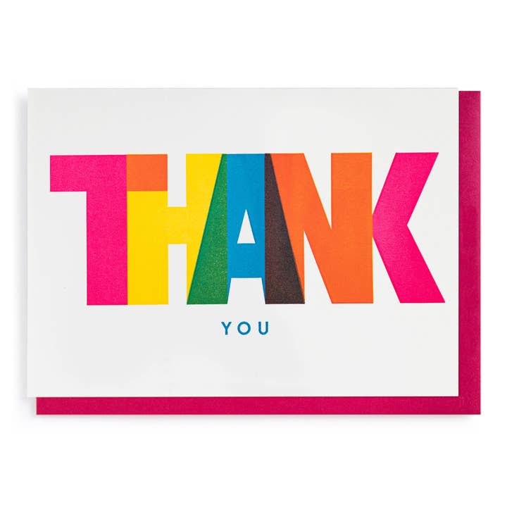 Archivist Gallery | United States - Wholesale Thank You Card - Thank You by Pressink | Thank You - Greeting Card
