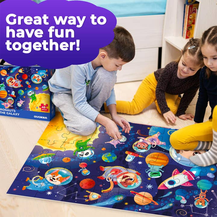 QUOKKA - Wholesale Puzzle - Kids - Giant Floor Puzzles for Kids 48 pieces | Space