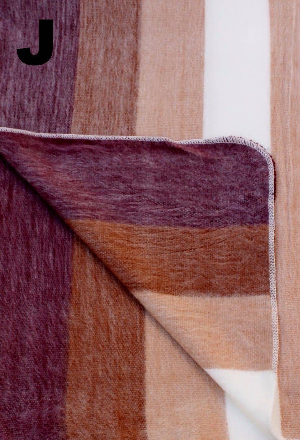 Choice Alpaca Products – wholesale Filtar – Alpacka Bed Filt - Randig31