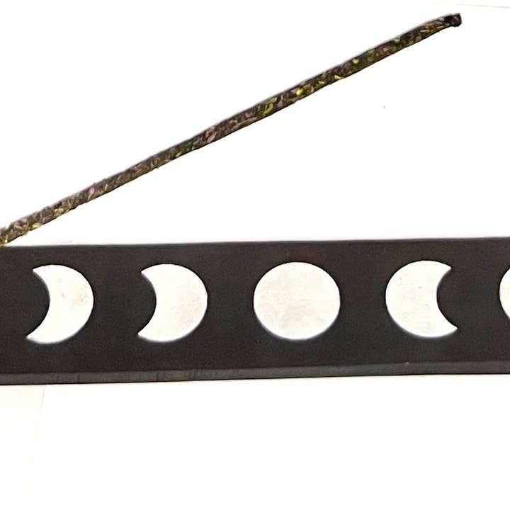 Attrape-cendres en bois noir 10" Phases de la Lune (paquet de 12) pour la vente par Vrinda