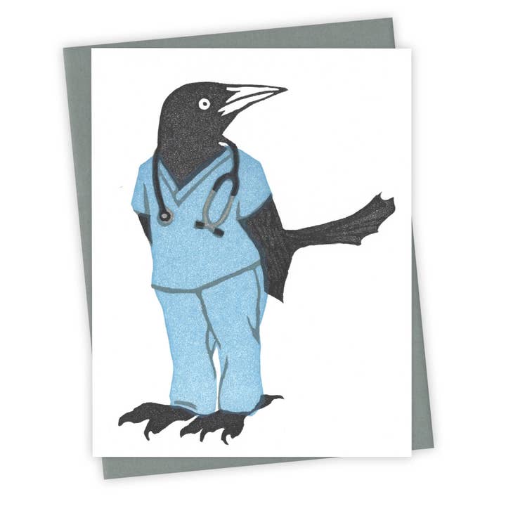 Carte de résident Grackle pour la vente par Burdock & Bramble