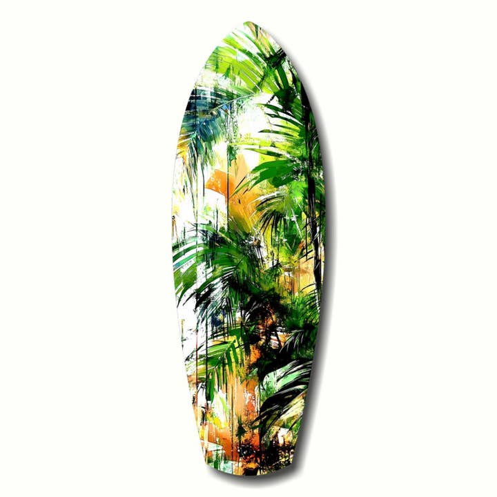 Tropical Forest Glass Wall Art for wholesale by Insigne