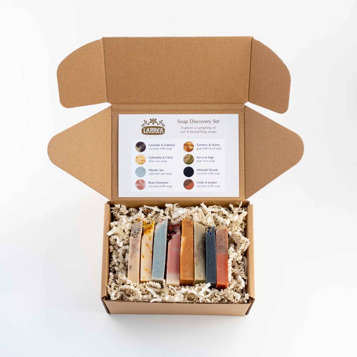 Soap Discovery Set for wholesale by Larrea Skincare