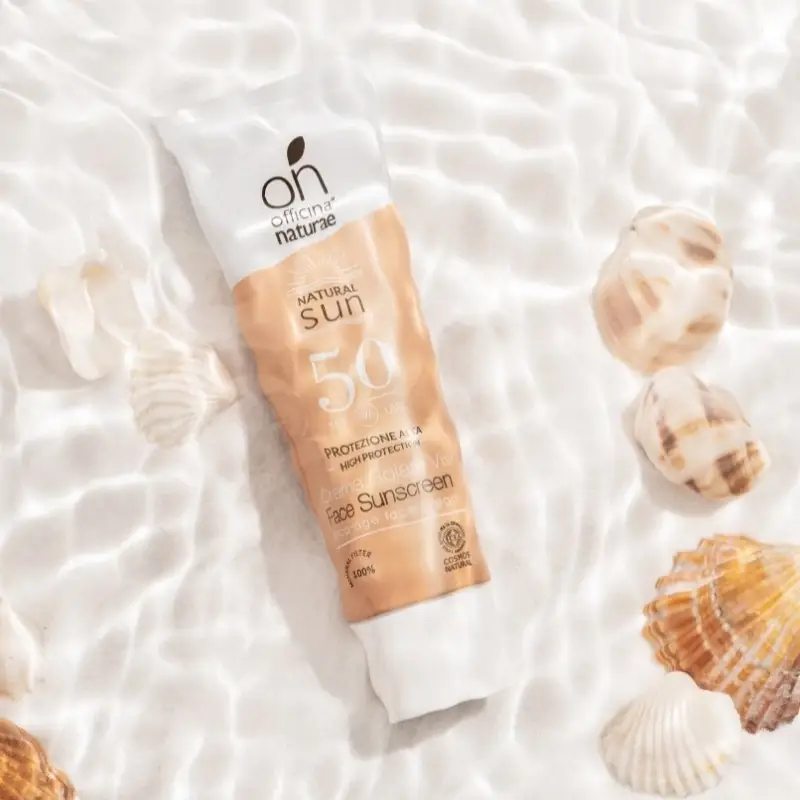 Officina Naturae - Wholesale Sunscreen - Sunscreen SPF 50 FACE Aluminium tube stop age3