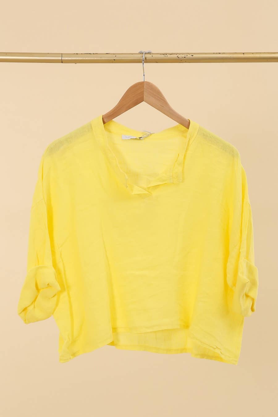 la maison des fibres naturelles - Wholesale Blouse - Dames - Linnen top met v-hals 23100, 100% linnen54