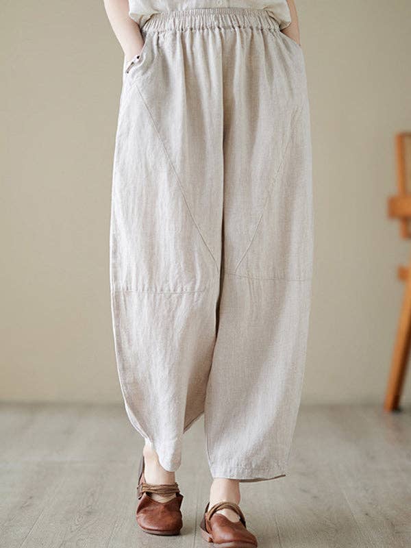 Sheer Trend - Wholesale Pants - Women's - Harem Pants Loose Casual Pants Bottoms3